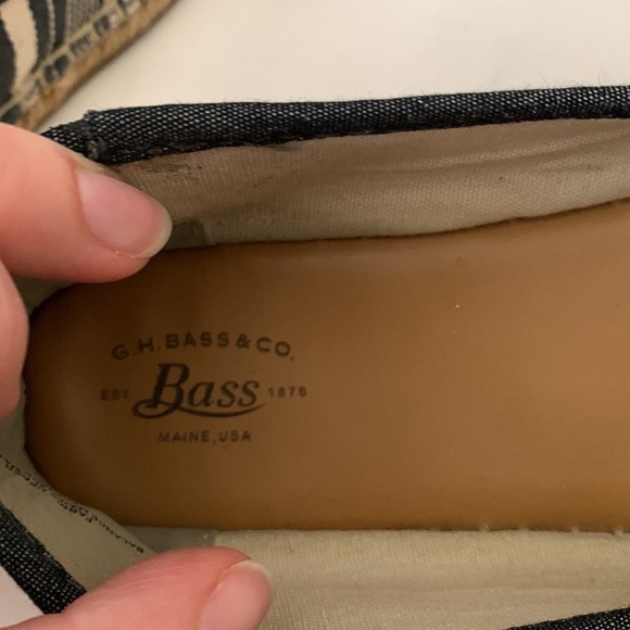 G.H. Bass Canvas Striped Jute Jenna Flats - Picture 10 of 12